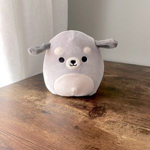 Squishmallows Brian the grey dog 5”